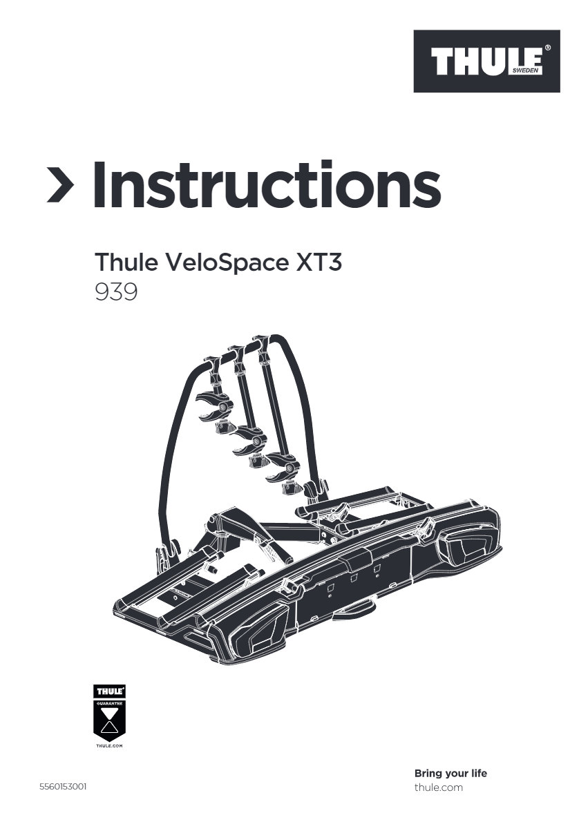 Thule VeloSpace XT 4 Bike Cycle Rack